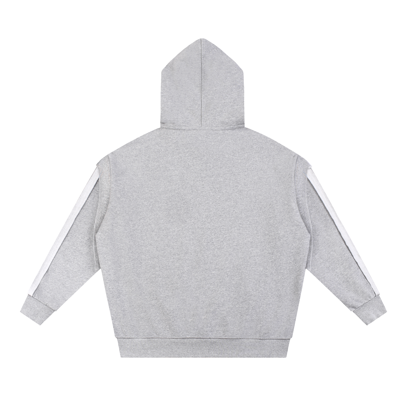 LIFTED Contrast Tape Raw Edge Double Layered Zip Hoodie
