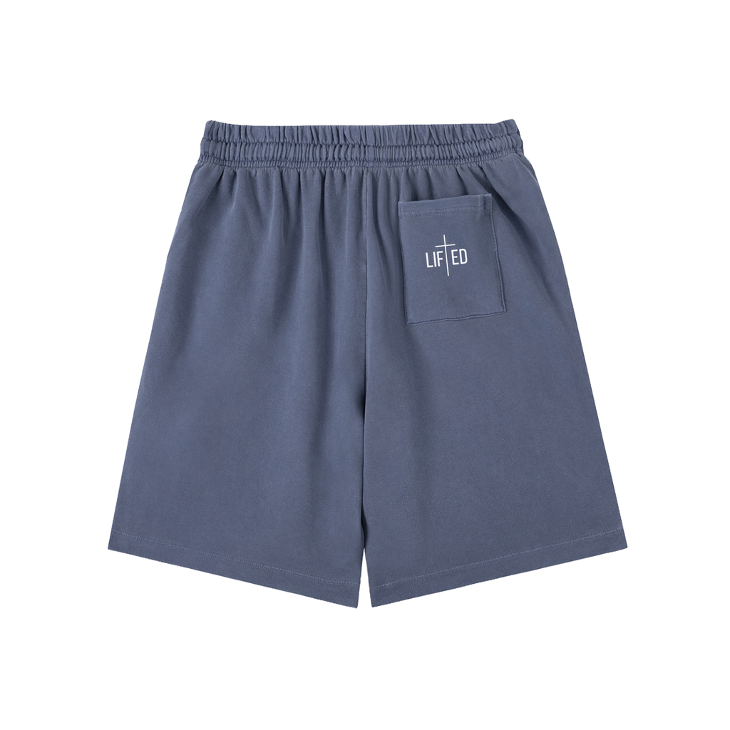 All Battles Are Won in Prayer Vintage Wash Shorts | Abwûn Collection