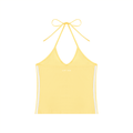 Color Block Halter Crop Tank Top